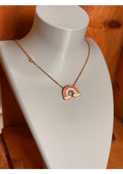 Kolye Büstü Gri Takı Standı Organizer 20 cm 3 Bölmeli - 3D Baskı Takılık Büst Tarzı Dekoratif Şık Organizer