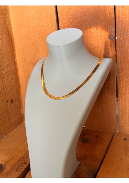 Kolye Büstü Gri Takı Standı Organizer 20 cm 3 Bölmeli - 3D Baskı Takılık Büst Tarzı Dekoratif Şık Organizer modelleri