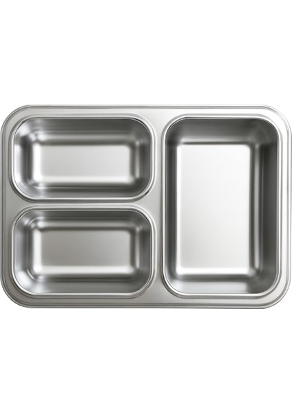 Mavi Çocuk Beslenme Kabı – Bölmeli Lunchbox - Içi Çelik - Vakumlu - 3 Bölmeli fırsatları