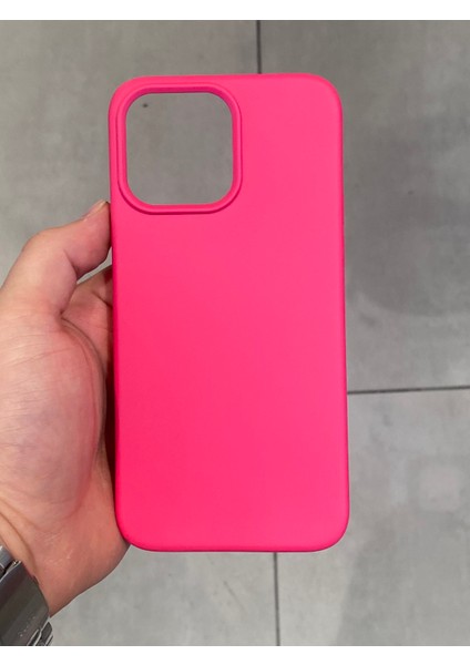 Iphone 14 Pro Max Uyumlu Içi Kadife Silikon Lansman Kılıf
