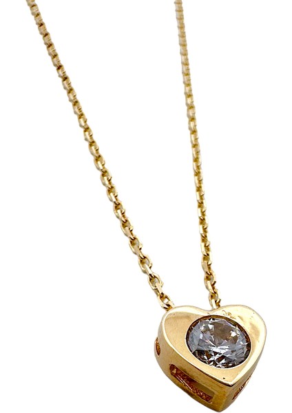 - 14 Ayar Kalpli Tektaş Kolye fiyatları