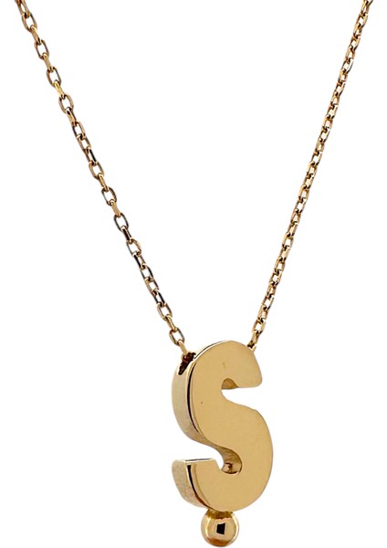 - 14 Ayar Ş Harfli Hayalet Zincirli Altın Kolye fiyatları