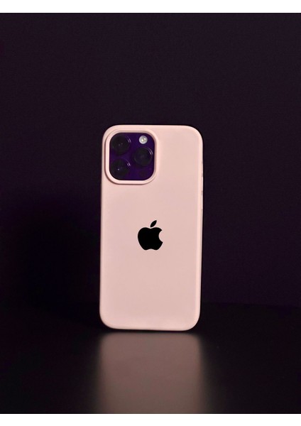 IPHONE11UYUMLU Apple Logolu Kenar Köşesi Oval Içi Kadife Lansman Kılıf