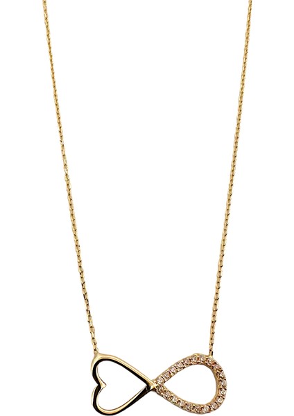 - 14 Ayar Altın Aşk Sonsuzdur Kolye