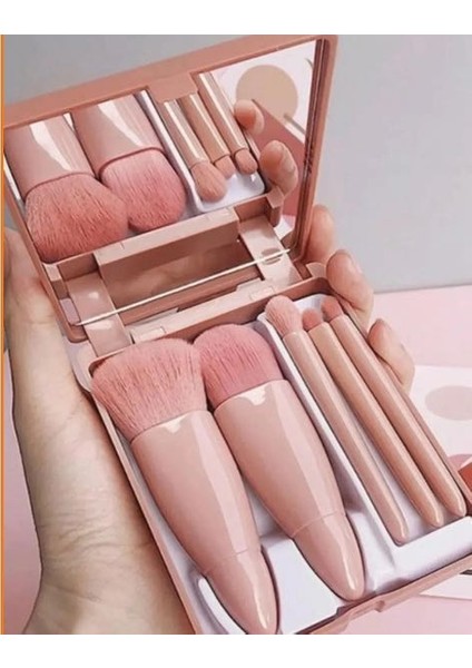 Çanta Boy Taşınabilir Makyaj Fırça Seti 5'li Set