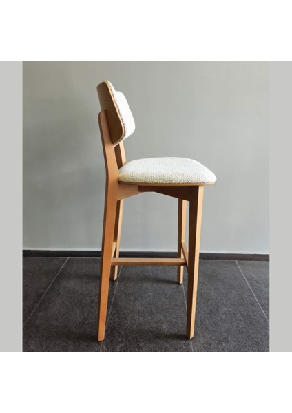 Belis Ahşap Bar Sandalyesi, Masif Ahşap Iskelet, Modern Tasarım fiyatları