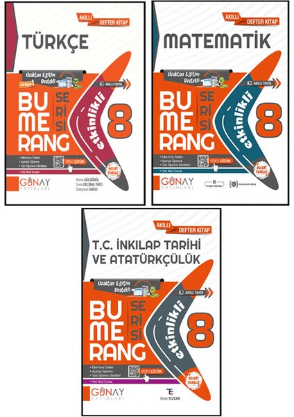 8. Sınıf Bumerang Serisi Etkinlikli Türkçe Matematik Inkılap Tarihi Seti 2026 Güncel Basım