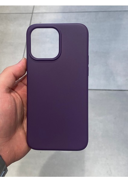 Apple iPhone 14 Pro Max Uyumlu Içi Kadife Silikon Lansman Kılıf
