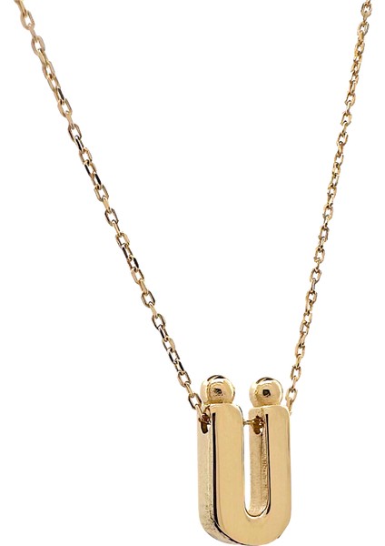 - 14 Ayar Ü Harfli Hayalet Zincirli Altın Kolye fiyatları