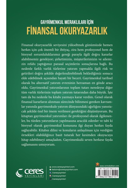Finansal Okuryazarlık Gayrimenkul Meraklıları Için Kürşat Tuncel 9786255865151 fiyatları