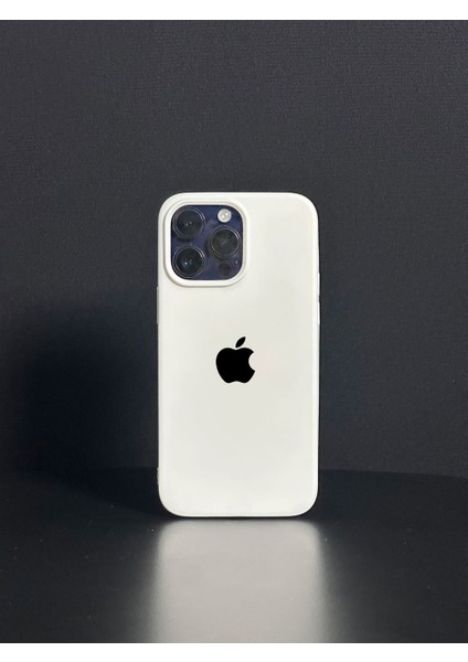 IPHONE11UYUMLU Apple Logolu Kenar Köşesi Oval Içi Kadife Lansman Kılıf