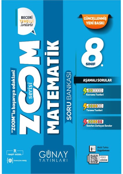 8. Sınıf Zoom Serisi Türkçe Matematik Soru Bankası Seti 2026 Güncel Basım modelleri