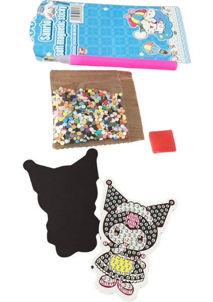 Kuromi My Melody Puzzle Kart Sticker Seti | Kawaii Anime Koleksiyon fiyatları