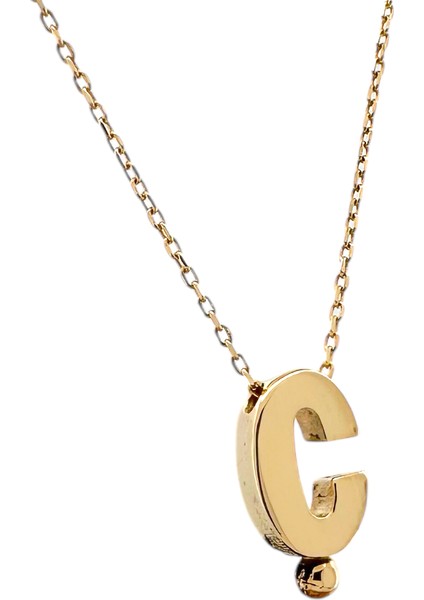 - 14 Ayar Ç Harfli Hayalet Zincirli Altın Kolye fiyatları