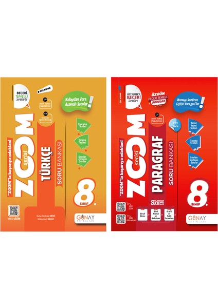 8. Sınıf Zoom Serisi Türkçe Paragraf Soru Bankası Seti 2026 Güncel Basım
