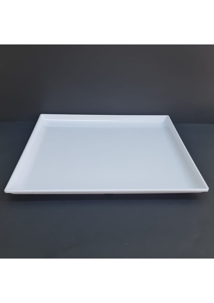 6 Adet Standart Kare Melamin Tatlı & Yemek Servis Tabağı 35 cm - Beyaz fiyatları
