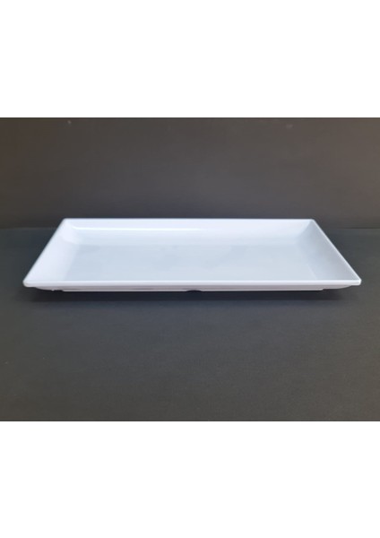 4 Adet Standart Melamin Kayık Tabak Sunum Tabağı 30X17 cm - Beyaz fiyatları