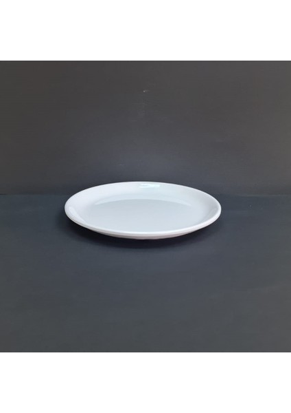 12 Adet Kırılmaz Melamin Düz Tatlı & Yemek Servis Tabağı 21 cm - Beyaz fiyatları