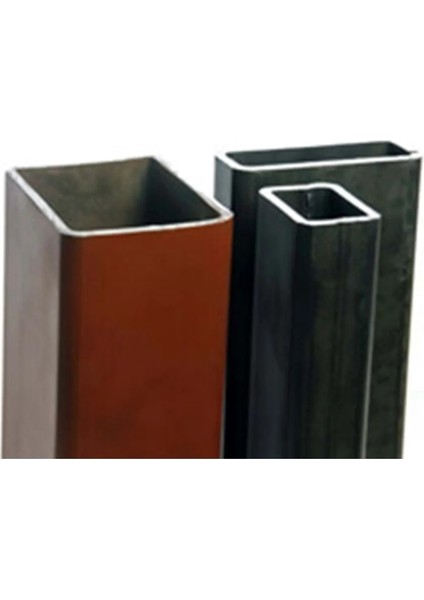 Boyalı 40X40X2 mm Kutu Profil Boru Demir 1 Metre Siyah