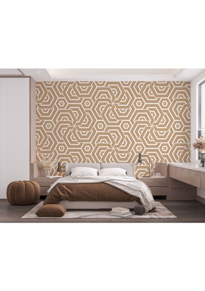 Db Pastel Renkli Geometrik Desenli Duvar KAĞIDI-5786 fırsatları