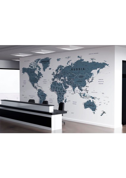 Dünya Haritası Duvar Kağıdı Detaylı Ingilizce Dünya Haritası Duvar KAĞIDI-1579 fiyatları