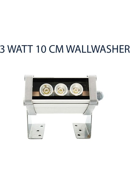 3W 3x1 10CM LED Duvar Aydınlatıcı Kırmızı Renkli Dekoratif Işık