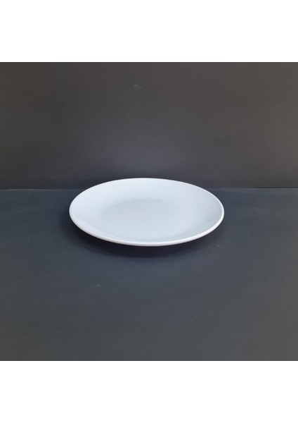 6 Adet Standart Düz Melamin Tatlı & Yemek Servis Tabağı 21 cm - Beyaz fiyatları