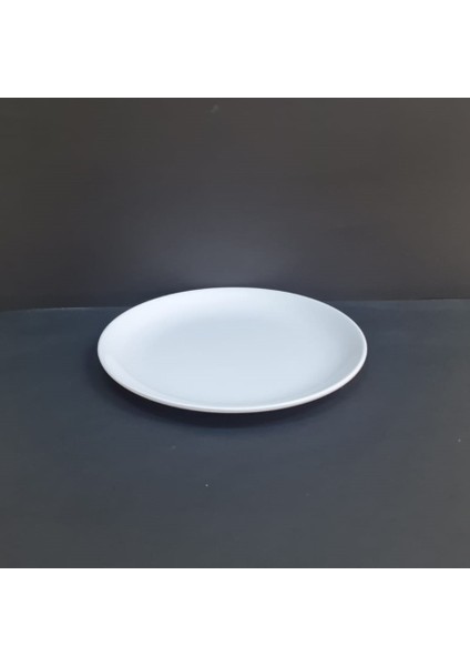 6 Adet Standart Düz Melamin Tatlı & Yemek Servis Tabağı 25 cm - Beyaz fiyatları