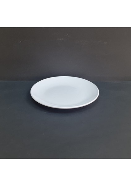 12 Adet Standart Düz Melamin Tatlı & Yemek Servis Tabağı 19 cm - Beyaz fiyatları