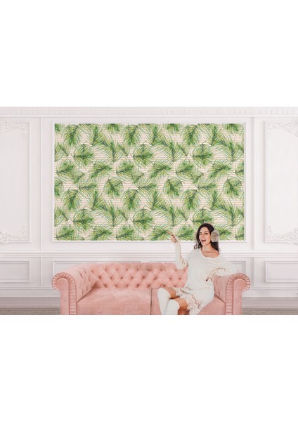 Tropikal Ağaç Yaprakları Duvar KAĞIDI-5565