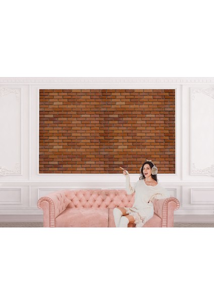 Nw Özel Taş Tuğla Desenli Duvar KAĞIDI-5597