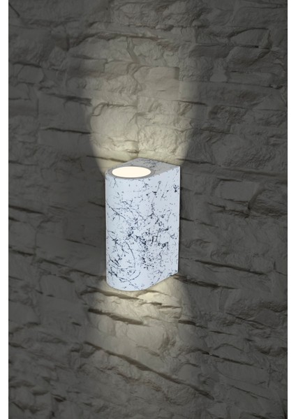 Mermer Desenli Gün Işığı Dekoratif Çift Yönlü Iç Dış Mekan Aplik modelleri