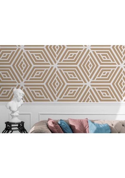 Pastel Renkli Geometrik Desenli 23 Nisan Duvar KAĞIDI-5784 modelleri