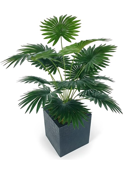 Deri Kaplamalı Metal Saksı Üzeri Yapay Bitki fiyatları