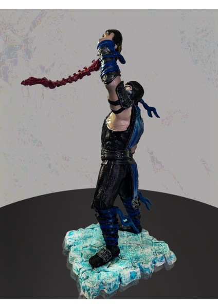 3D Mortal Kombat Subzero Fatalaty Figür-Unpainted Figure-Hediyelik HEYKEL-FANART-25CM fırsatları