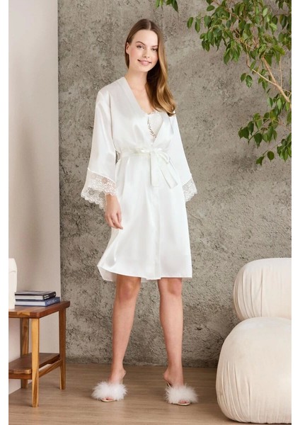 6040 Kısa Gecelikli 6'lı Ipek Set