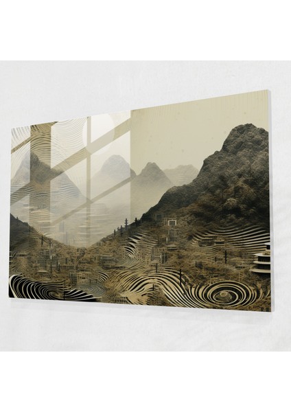 Hipnoz Duvar Dekorasyonu - Cam Tablo Sanatı Büyüleyici Dijital Sanat Koleksiyonu