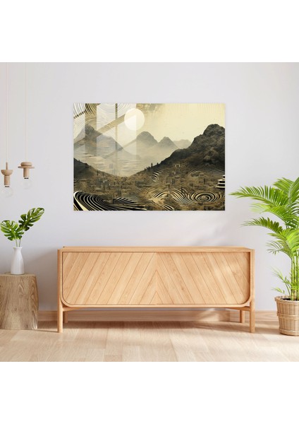 Hipnoz Duvar Dekorasyonu - Cam Tablo Sanatı Büyüleyici Dijital Sanat Koleksiyonu modelleri