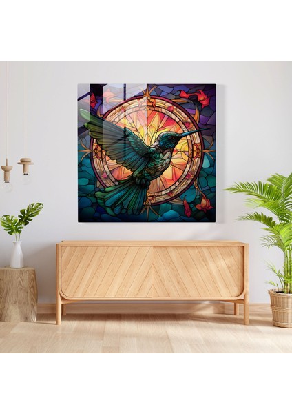 Kutsal Uçan Cam Tablo - Kuş Nergisi Modern Sanat Cam Duvar Sanatı Efsanevi fiyatları