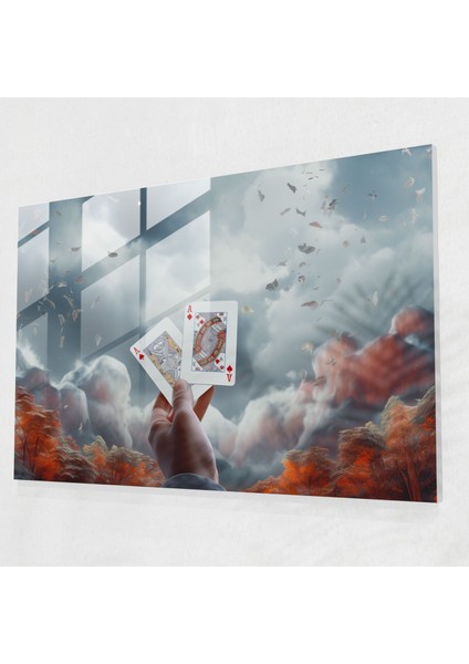 Sürrealist Cam Tablo - Ev Dekorasyonu Cam Sanatı