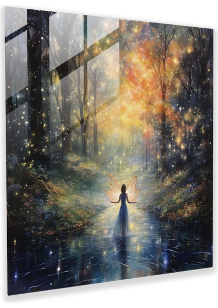 Büyülü Peri Cam Tablo - Parıltı Modern Sanat Cam Sanatı