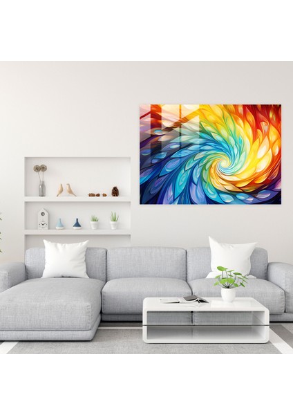 Hipnoz Cam Tablo - Duvar Dekorasyonu Büyü Enerji Dalgaları modelleri