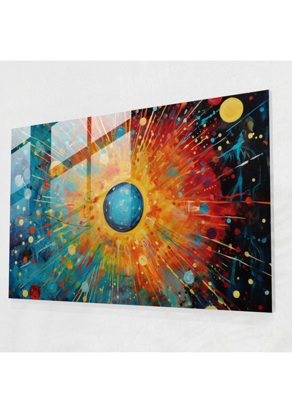 Burçlar Cam Tablosu - Mistik Zodyak Burçları Cam Sanatı Duvar Dekorasyonu