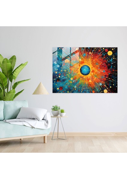 Burçlar Cam Tablosu - Mistik Zodyak Burçları Cam Sanatı Duvar Dekorasyonu fiyatları