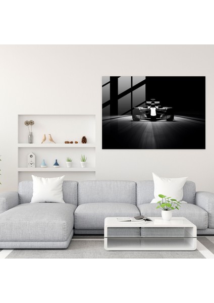 Formula 1 Cam Tablo Sanatı - Yarış Minimalist Tasarım modelleri