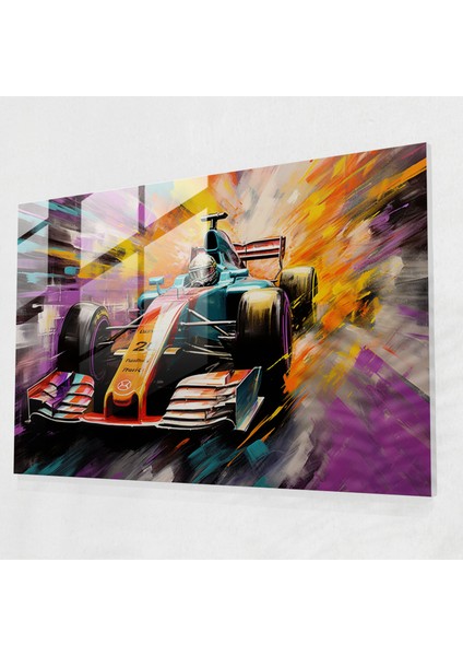 Formula 1 Cam Tablo - Enerji ve Modern Sanat Duvar Dekorasyonu