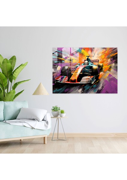 Formula 1 Cam Tablo - Enerji ve Modern Sanat Duvar Dekorasyonu fiyatları