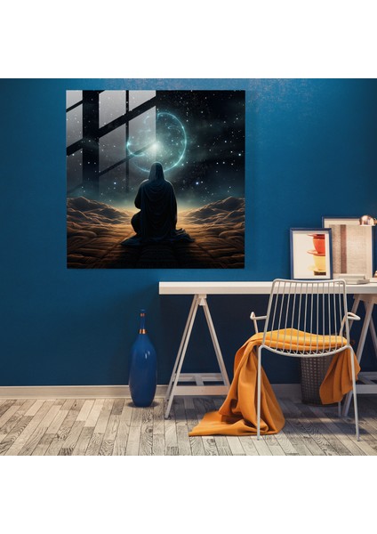 Kutsal Kuran Cam Tablo Baskı - Kutsal Kuran Cam Tablo Modern Sanat Gece Gökyüzü fiyatları