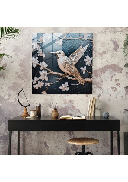 Huzurlu Güvercin Cam Tablo - Güvercin Oymalı Cam Sanatı Cam Sanatı Huzur fiyatları