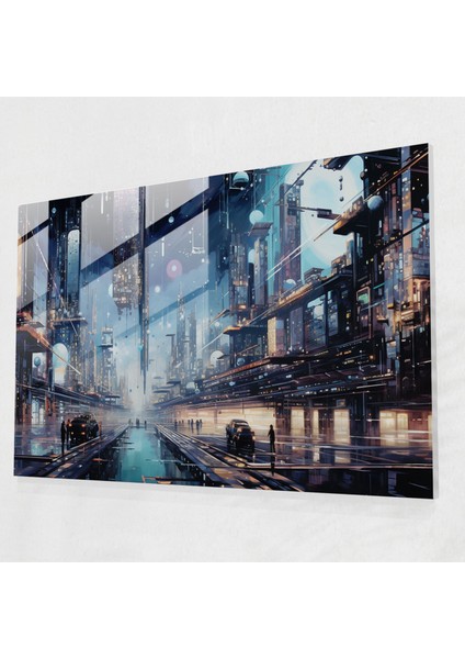 Modern Sanat Esojerizm - Illuminati Cam Tablo Duvar Dekorasyonu